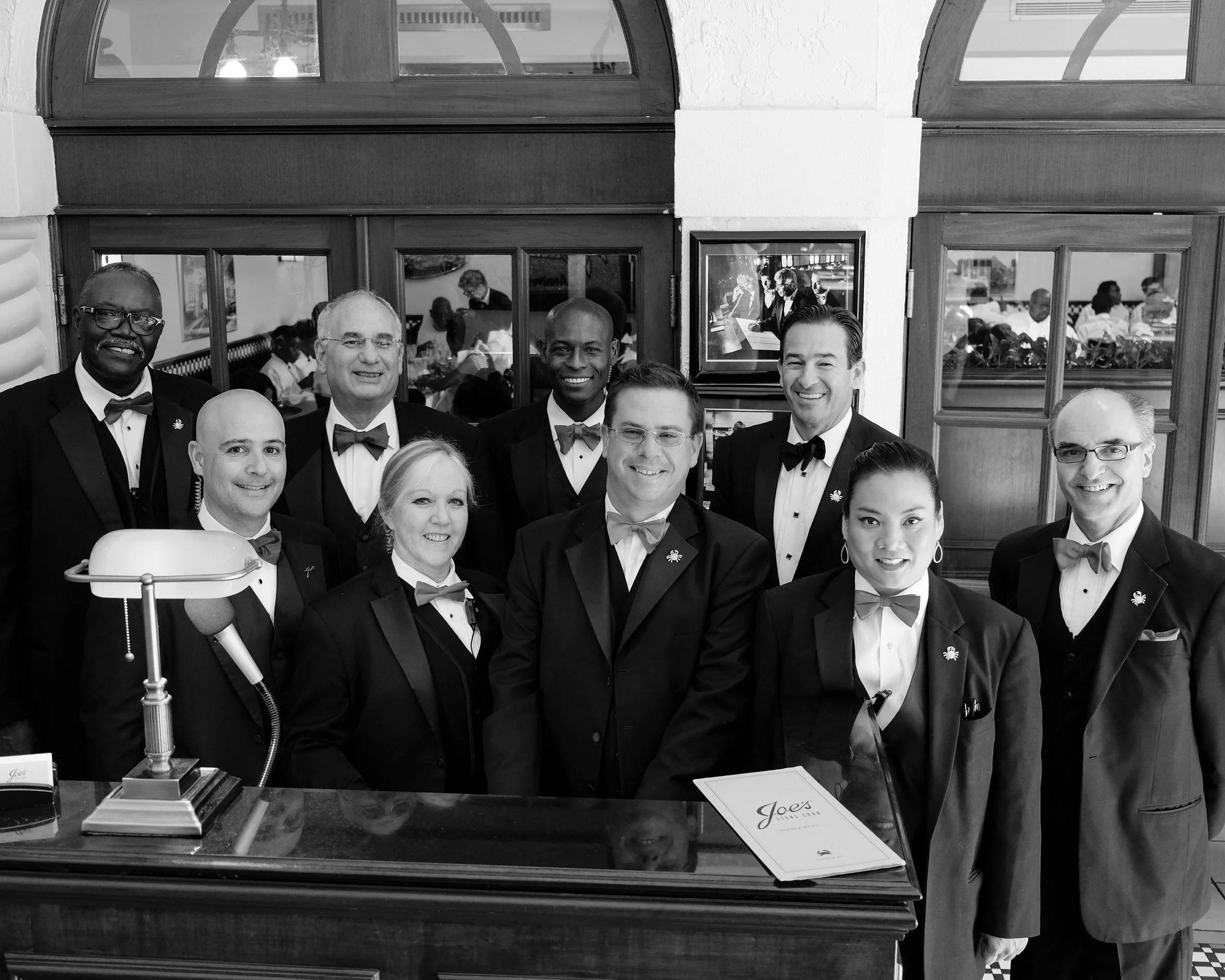 Joe's Stone Crab wait staff captains, photograph selected for permanent display